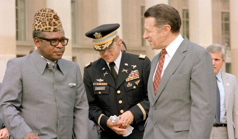 President Mobutu Sese Seko of Zaire ended 32 years of autocratic rule when rebel forces led by Laure