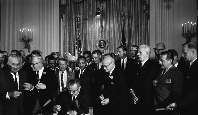The Civil Rights Act of 1964 was approved. 