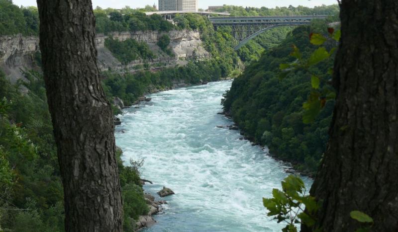 French acrobat Charles Blondin, AKA Jean Francois Gravelet, walked across Niagara Falls on a tightro