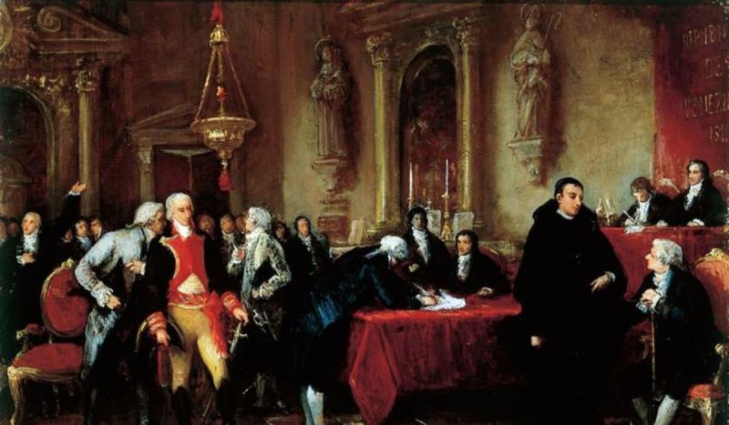 Venezuela became the first South American country to declare independence from Spain. 