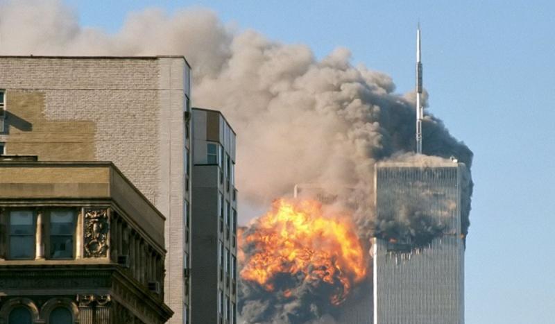 Two hijacked commercial jets were crashed by terrorists into the north and south towers of the World