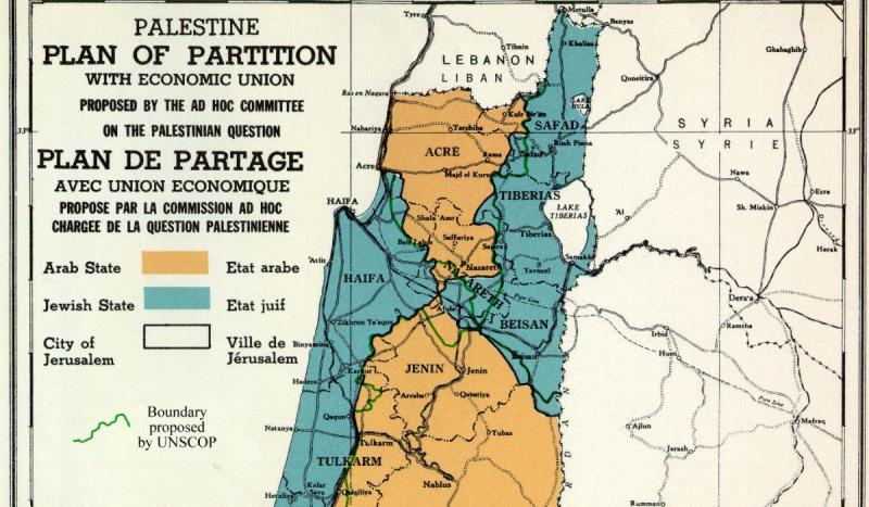 The United Nations voted to grant the Jewish people a homeland to be established in Palestine.