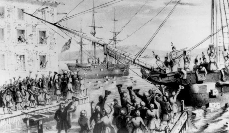 The Boston Tea Party took place.